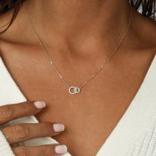 Linked Circles Necklace [18K Gold Plated]