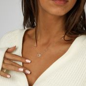 Linked Circles Necklace [18K Gold Plated]