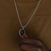 Jayden Onyx Men Name Necklace