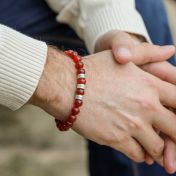 Karneol Men Name Bracelet
