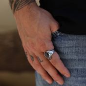 King’s Seal Ring for Men - Sterling Silver