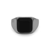 Men's Onyx Ring in 925 Sterling Silver