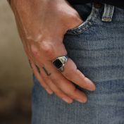 King's Gem Men Ring - Sterling Silver
