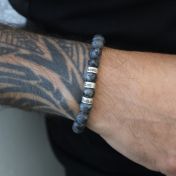 Labradorite Men Name Bracelet 