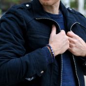 Lapis Lazuli Men Name Bracelet