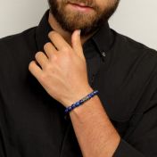 Lapis Lazuli Evil Eye Men Bracelet