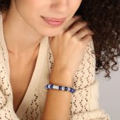 Lapis Lazuli Infinity Women Name Bracelet [Silver]