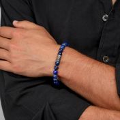 Lapis Lazuli Om Men Bracelet