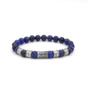 Lapis Lazuli Om Mannen Naam Armband