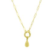 Grande Charm a forma di Goccia con Nome [Oro Vermeil 18kt]