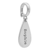 Large Drop Name Charm [Sterling Silver]