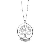 Collier Prénom Grand Arbre Familial [Argent 925] 