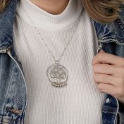 Collier Prénom Grand Arbre Familial [Argent 925] 