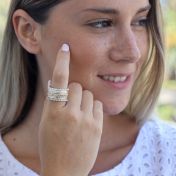 Helena's Love Spinner Ring [Sterling Silver]