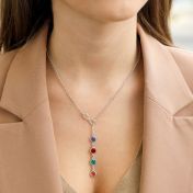 Collana Infinito con Lazo e Pietra di Nascita [Argento 925]