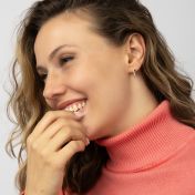 Talisa Initial Earrings with Diamonds [18K Gold Plated]