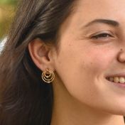 Spheres of Love Earrings [Gold Plated]