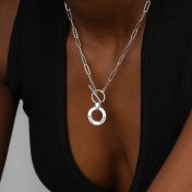 Samen Verbonden Naam Ketting - [Link Ketting / Sterling Zilver]