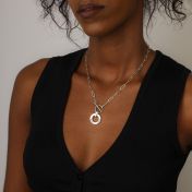 Samen Verbonden Naam Ketting - [Link Ketting / Sterling Zilver]