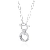 Samen Verbonden Naam Ketting - [Link Ketting / Sterling Zilver]