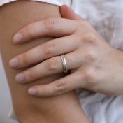 Anello Trecce d'Amore con Nome di Animale [Argento 925]