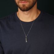 Lucky Fish Necklace for Men [Sterling Silver]