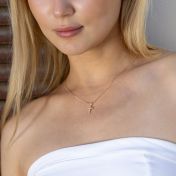Luminous Cross Necklace [Gold Plated]