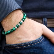 Malachite Men Name Bracelet