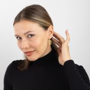 Map Tag Earrings [18K Gold Vermeil]