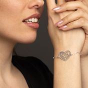 Bracciale con Mappa del Cuore [Argento 925]