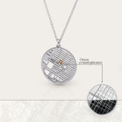 Talisa Map Necklace [Sterling Silver]