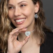 Heart Silhouette Map Necklace