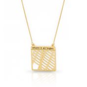 Enchanted Map Statement Necklace [18K Gold Vermeil]