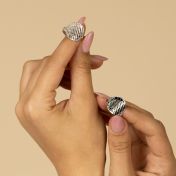 Erinnerungskreis Karten Ring [Sterlingsilber]