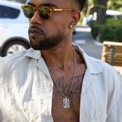 Map Tag Necklace For Men - Sterling Silver