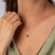 Maria Halskette mit Nano-Bibel [750er Gold Vermeil]