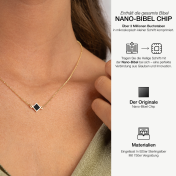 Maria Halskette mit Nano-Bibel [750er Gold Vermeil]