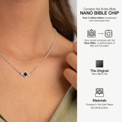 Maria Halskette mit Nano-Bibel [Sterlingsilber]