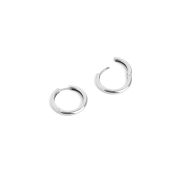 Bold Hoop Earrings - Medium [Sterling Silver]