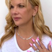 Melissa Paperclip Name Necklace [Sterling Silver]