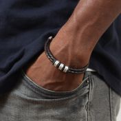 Cool Leather Bracelet personalized with engravings 