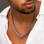 Cuban Link Chain With Names - 10mm