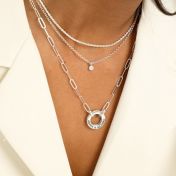 Enchanted Message Link Chain Necklace [Sterling Silver]