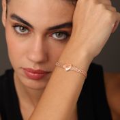 Heart Charm for Enchanted Milanese Chain [18K Rose Gold Plated]