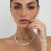 Milanese Chain Name Necklace [Sterling Silver]