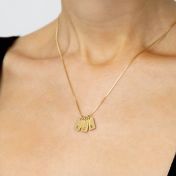 Mirella Initials Charm Necklace [18K Gold Vermeil]