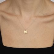 Mirella Initials Charm Necklace [14 Karat Gold]