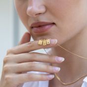 Mirella Initials Charm Necklace [18K Gold Vermeil]