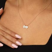 Mirella Circle Zodiac Necklace [18K Gold Plated]