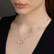 Mirella Zodiac Charm Necklace With 1 ct Diamond [Sterling Silver]